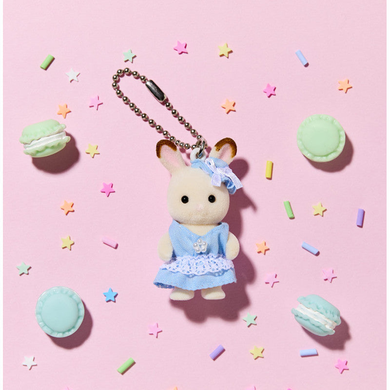 Le porte-clés bébé Lapin Chocolat - Bleu