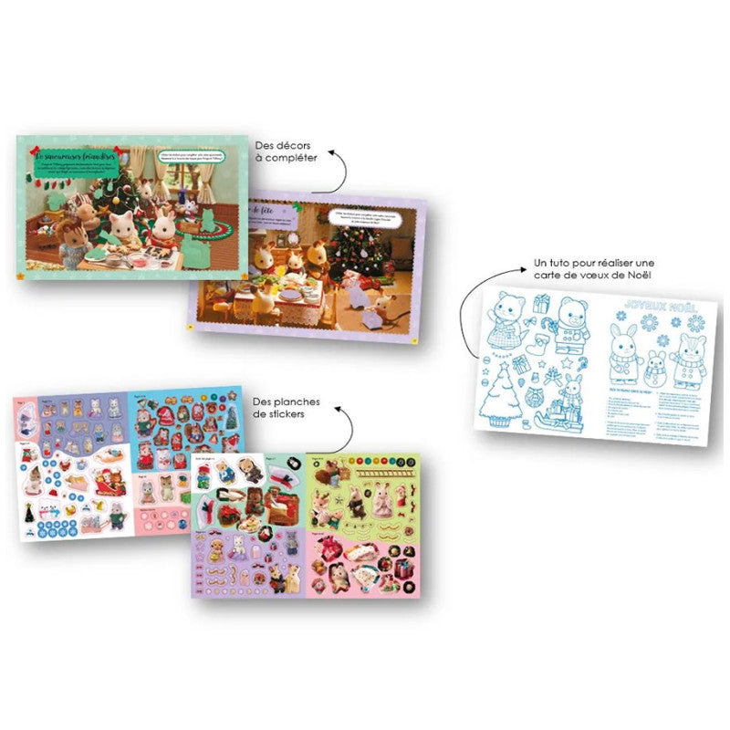 Mes stickers de Noël - Cahier de scènes de Noël à décorer