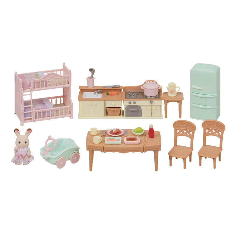 Le set d'ameublement pour grande maison éclairée