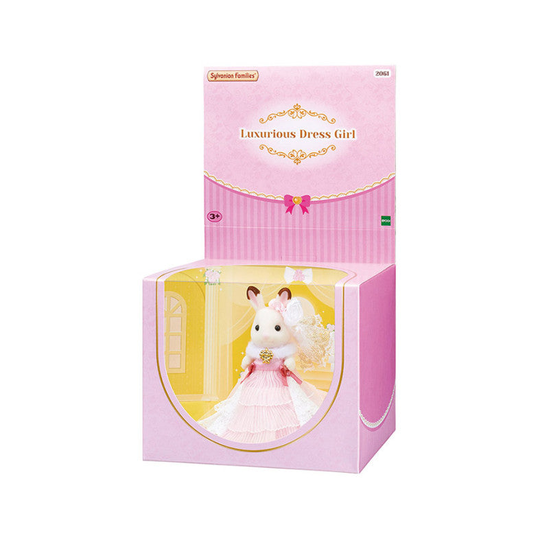 La fille Lapin Chocolat en robe de bal