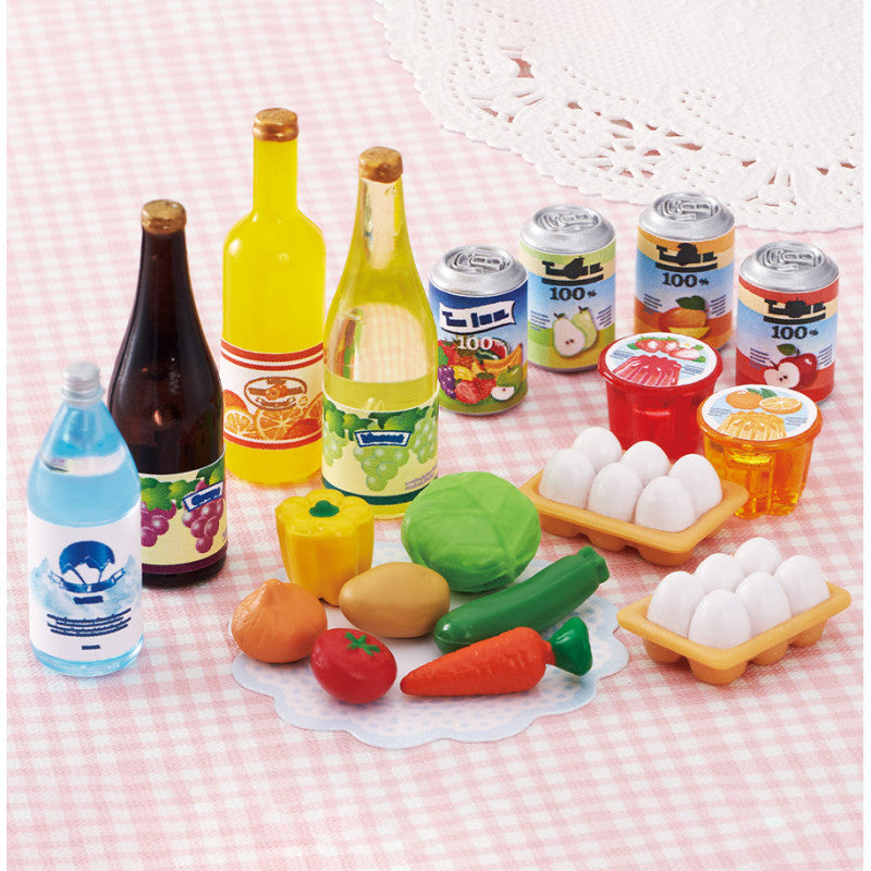 Le set de nourriture - Boissons et légumes