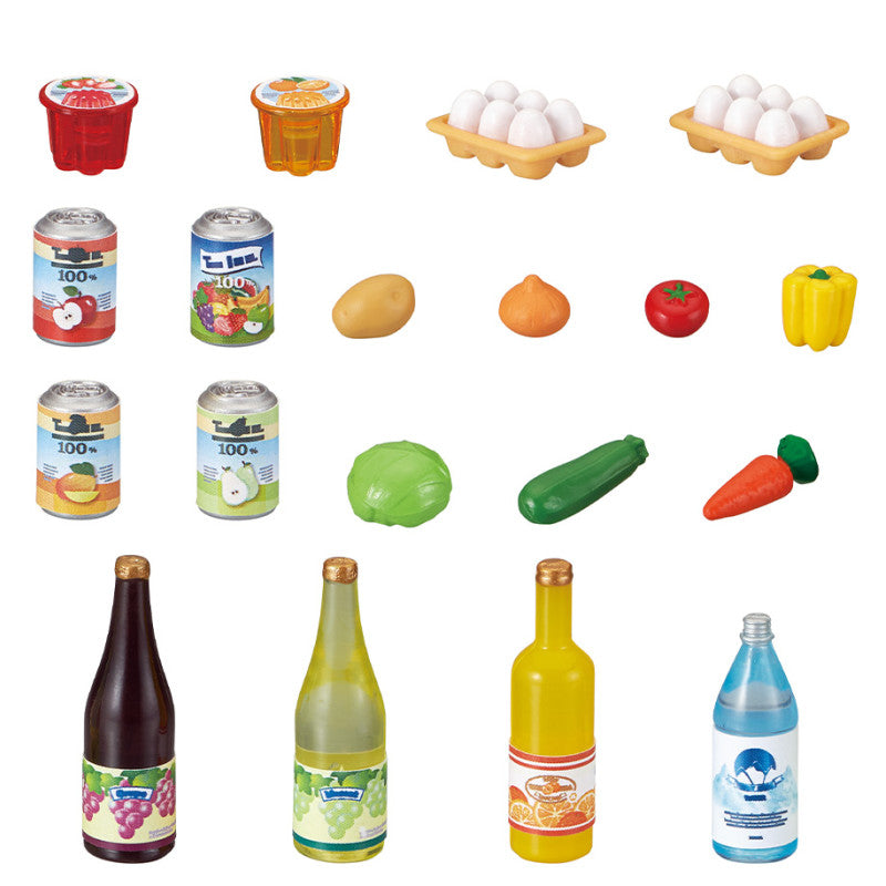 Le set de nourriture - Boissons et légumes