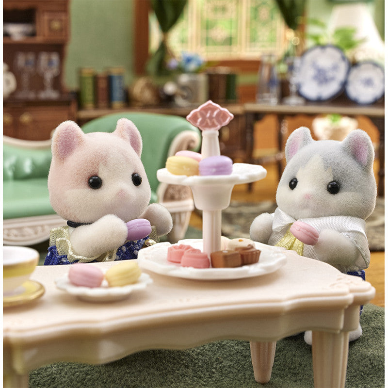 Les bébés Chat American Curl et leurs macarons