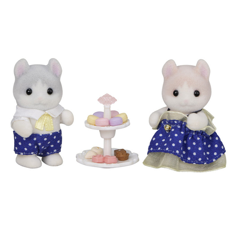 Les bébés Chat American Curl et leurs macarons