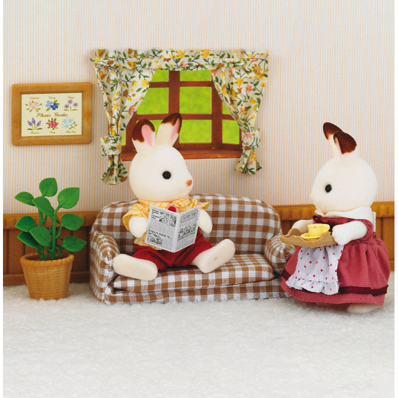 Le papa Lapin Chocolat et le salon