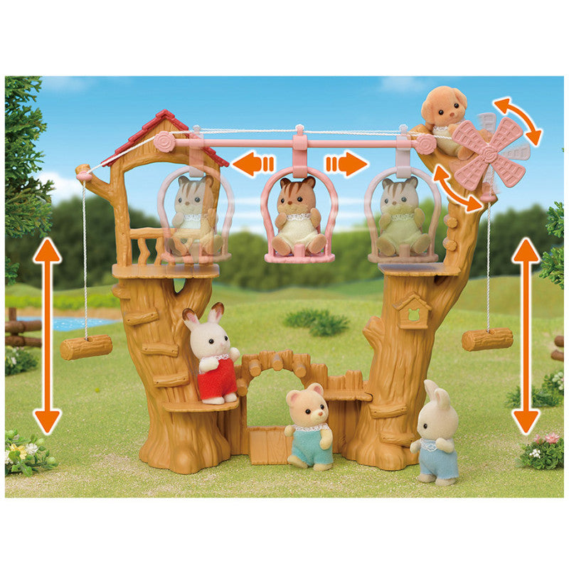 La tyrolienne et le bébé Lapin Crème