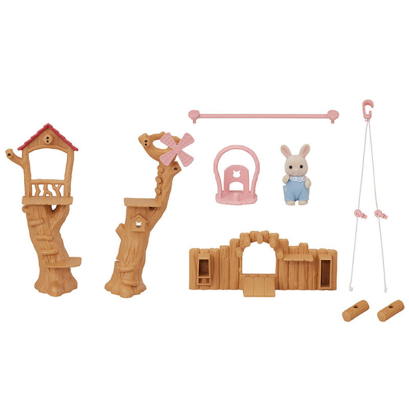 La tyrolienne et le bébé Lapin Crème
