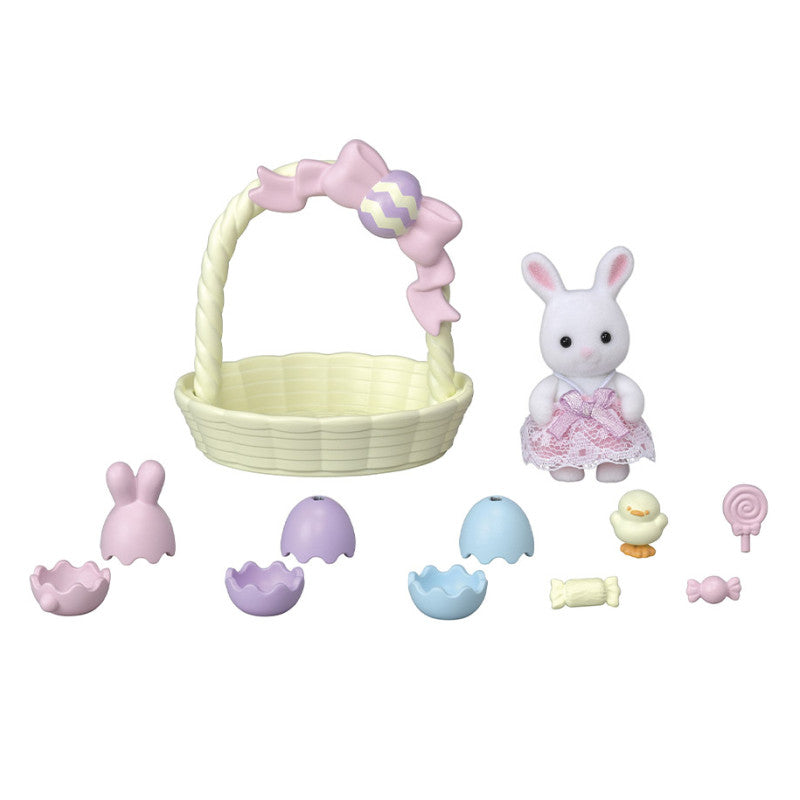 Le coffret de Pâques et bébé Lapin Blanc