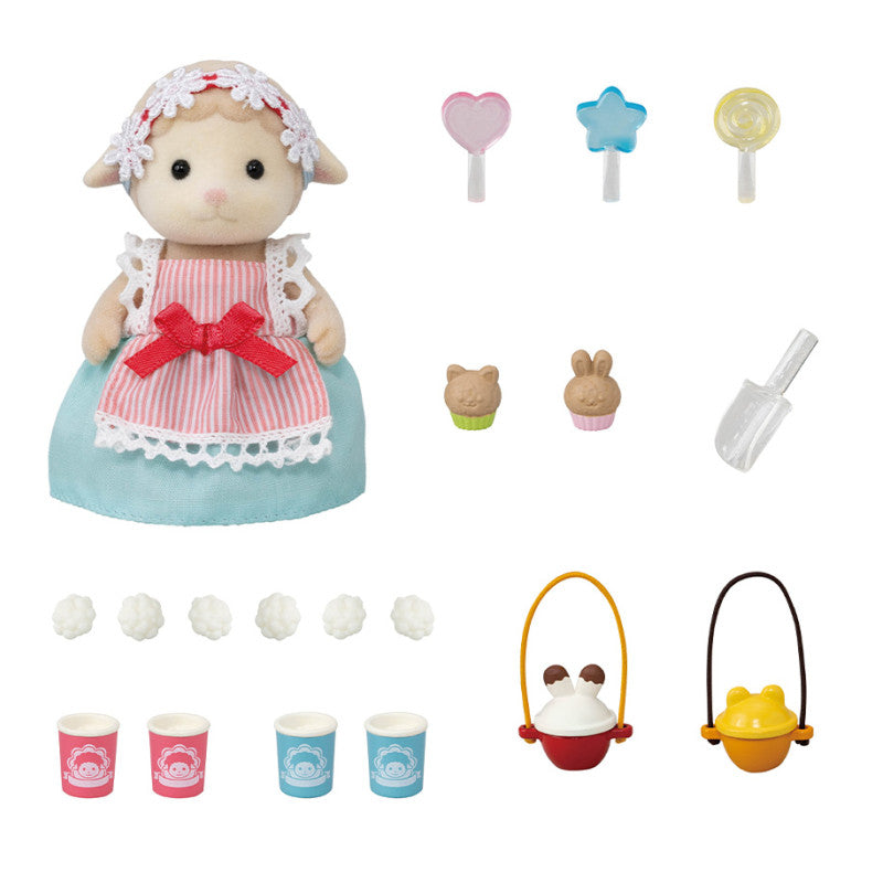 La maman Mouton et son stand de popcorn