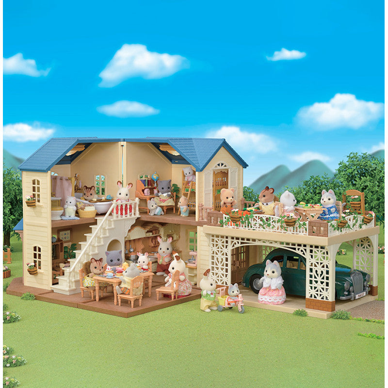 Le coffret grande maison et son abri voiture