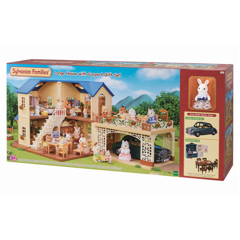 Le coffret grande maison et son abri voiture