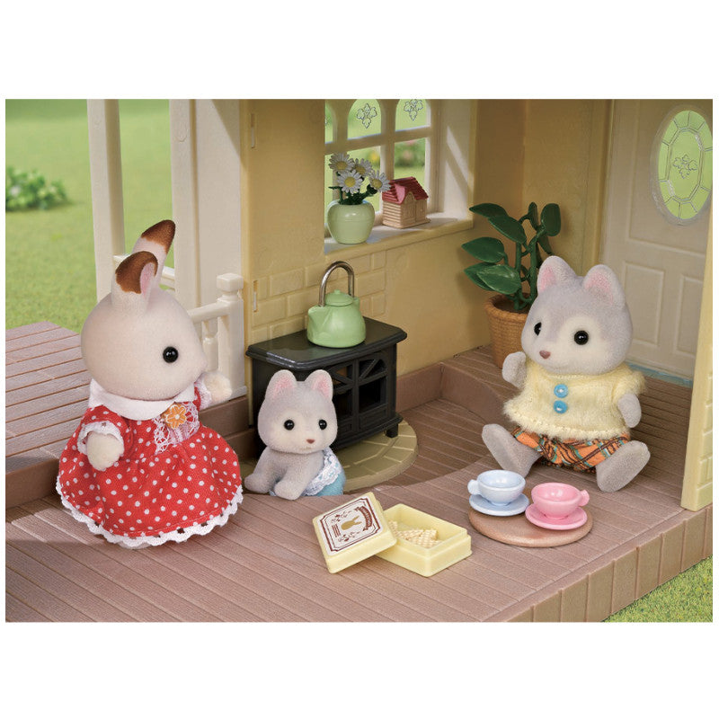 Le coffret cottage au toit bleu