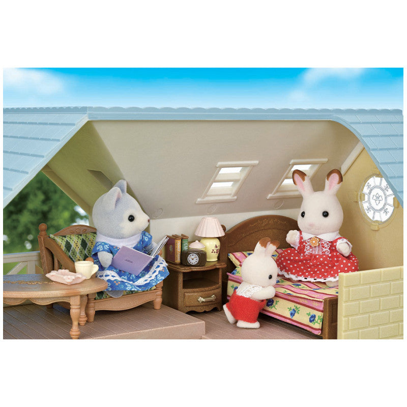 Le coffret cottage au toit bleu