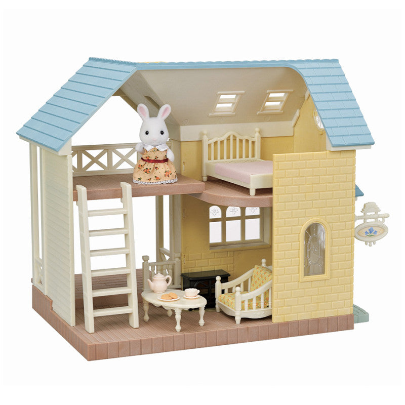 Le coffret cottage au toit bleu