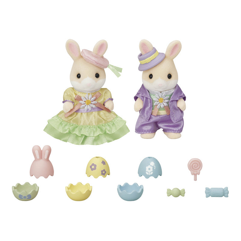 La chasse aux œufs des frère et sœur Lapin Marguerite