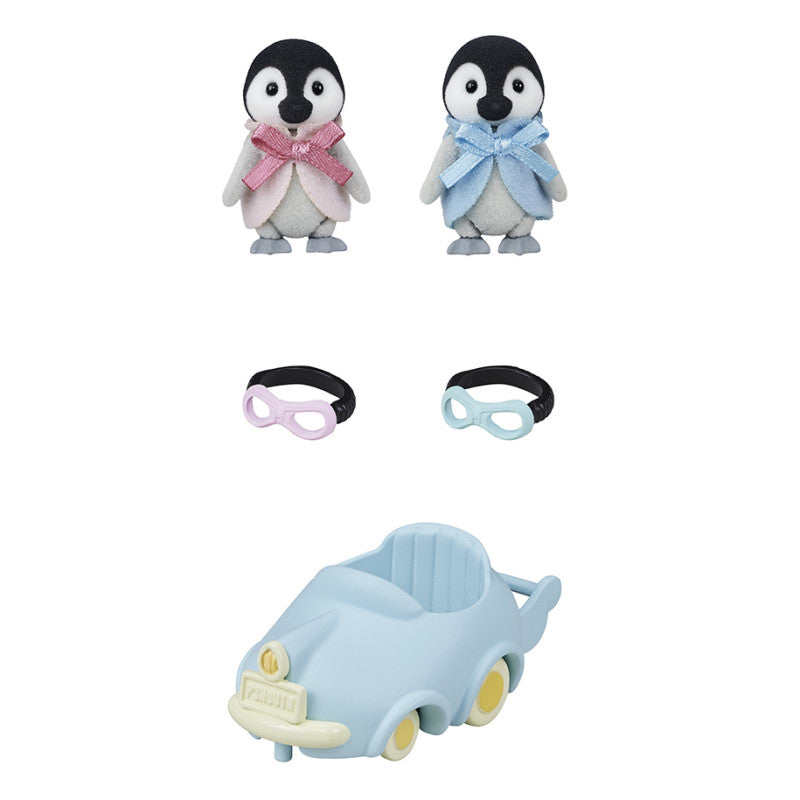 Les jumeaux Pingouin et leur voiture