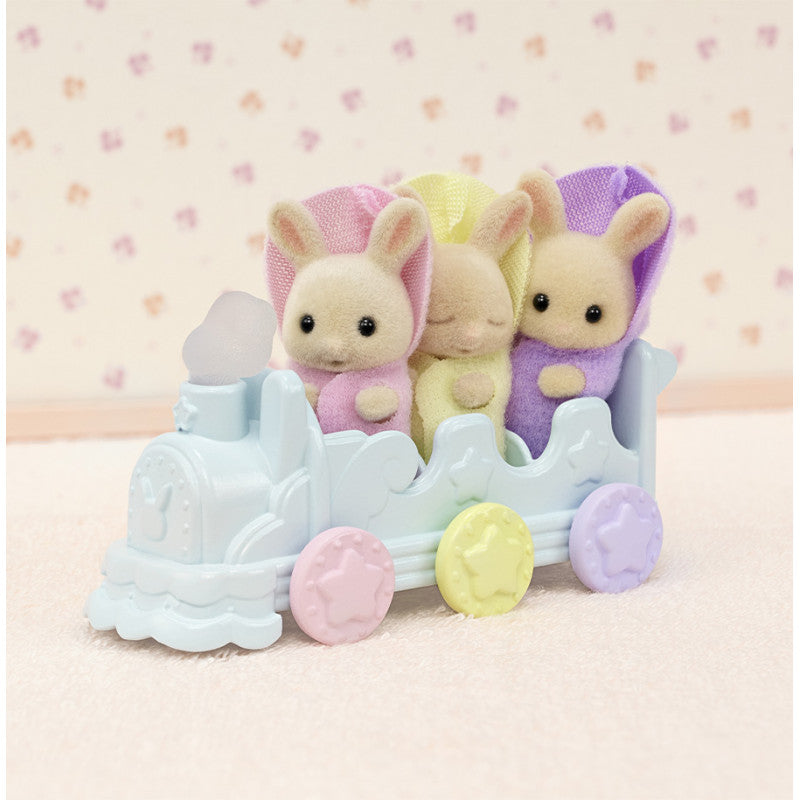 Les triplés Lapin Crème et accessoires de bain