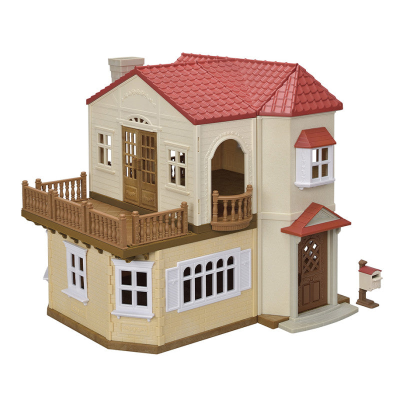 Maison de poupée - La grande maison éclairée et sa pièce secrète