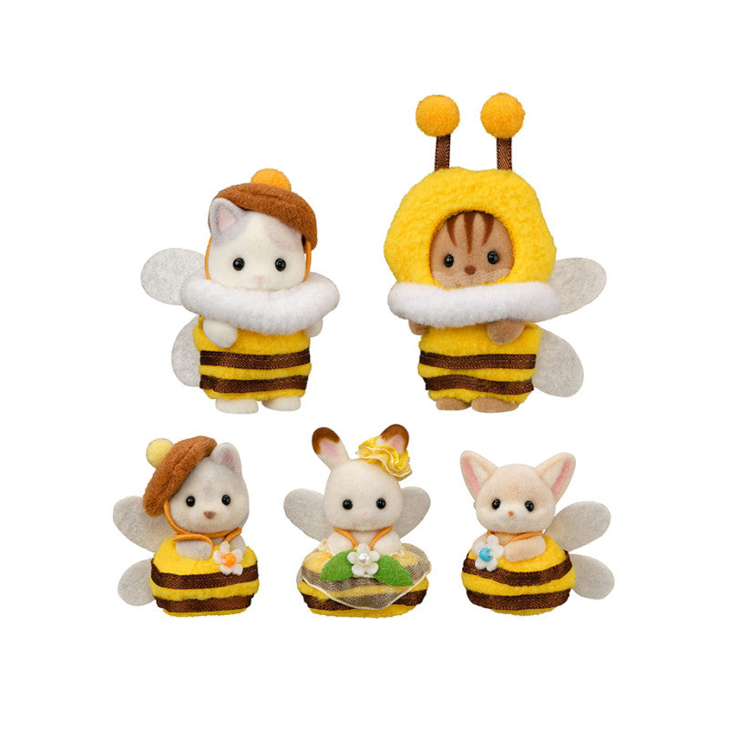 Les bébés en costumes d'abeille