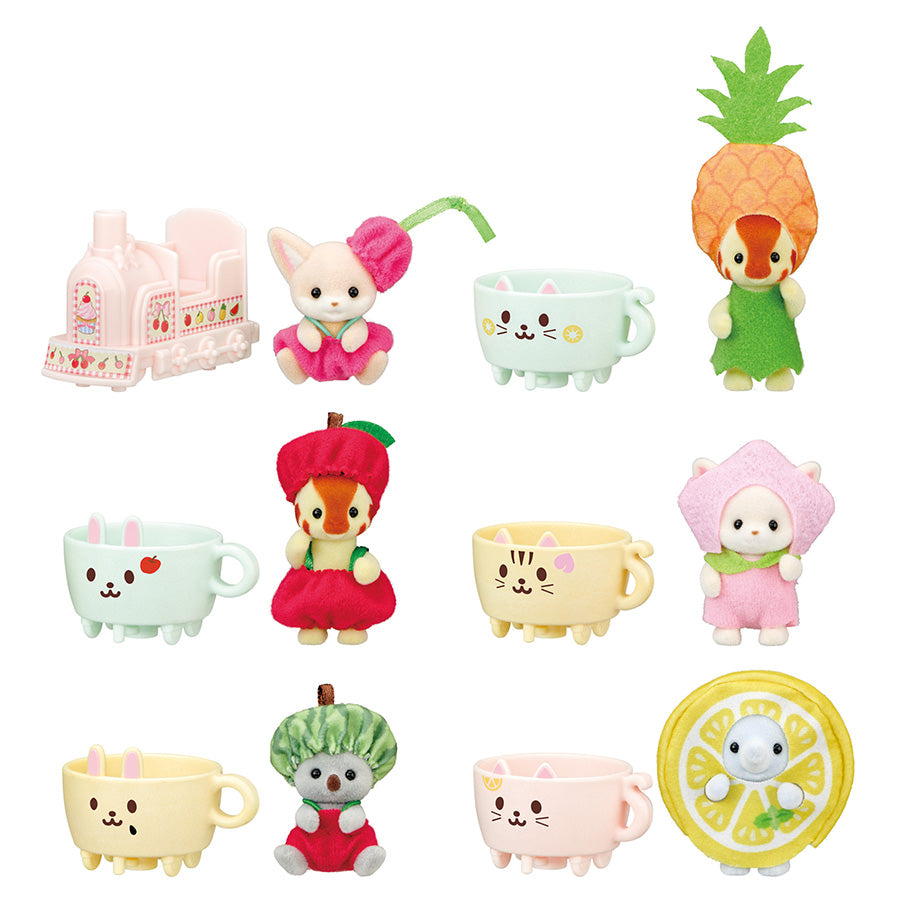 Les bébés fruits et leurs tasses à thé à collectionner