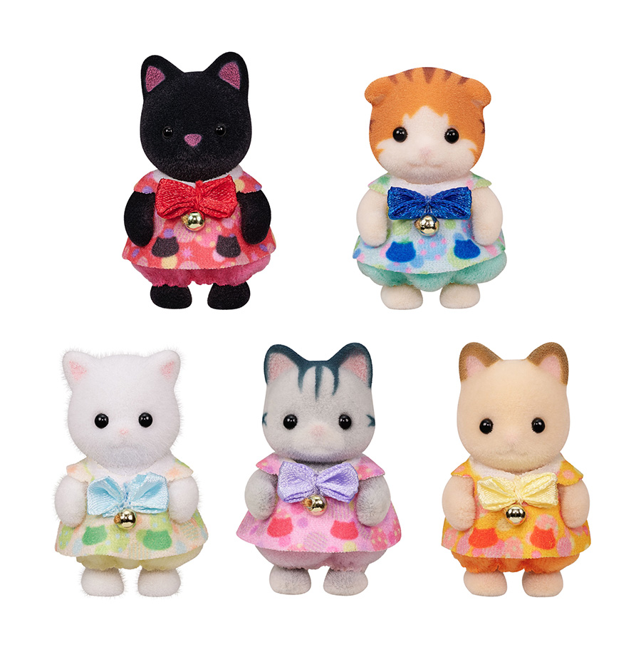 Les adorables bébés Chat Sylvanian Families - Contenu de face