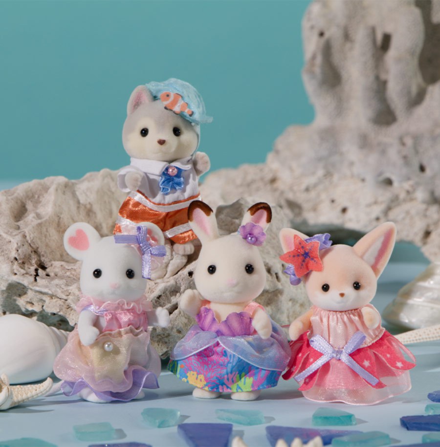 Les amis de la plage à collectionner Sylvanian Families